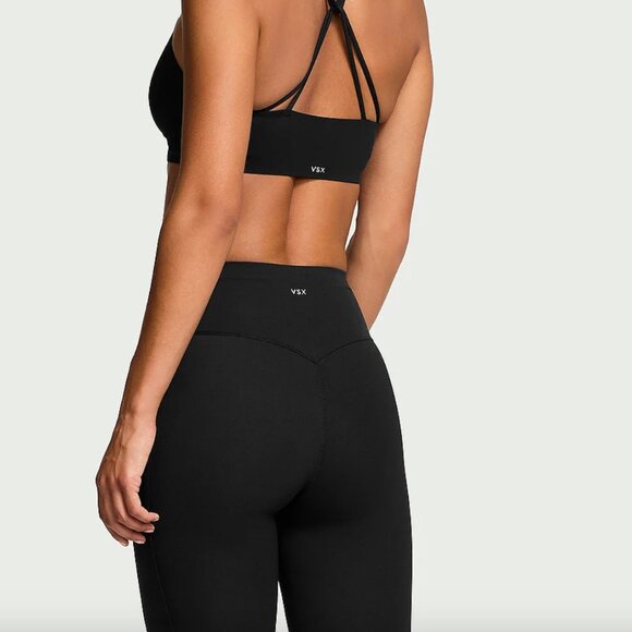 Victoria Secret High Rise Gem Stone Black Leggings Size M - Picture 1 of 8